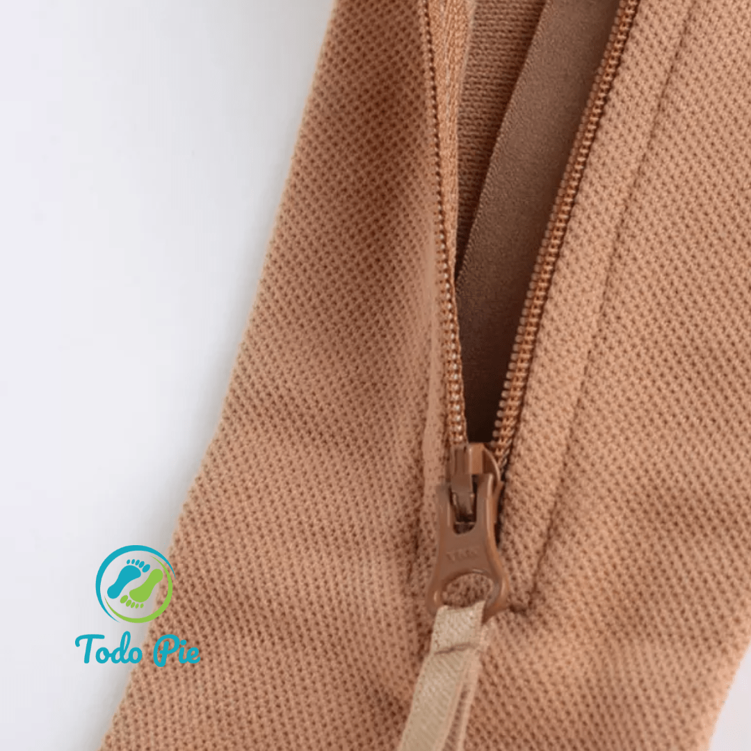 Media de compresión con ZIPPER - TodoPie