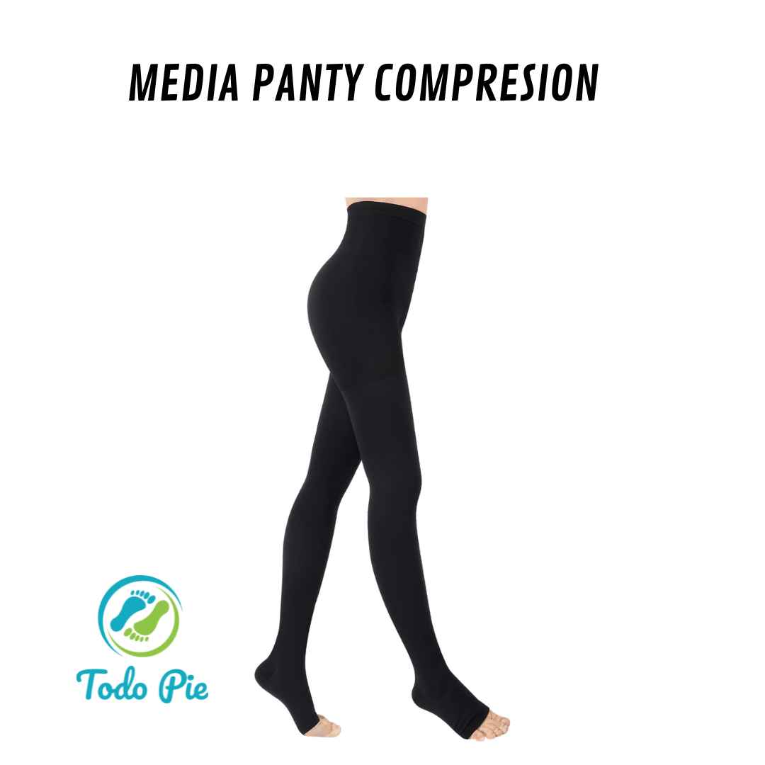 Media panty de compresión (Negra) - TodoPie