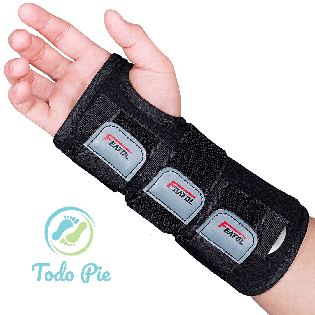 Muñequera ajustable con férulas. - TodoPie