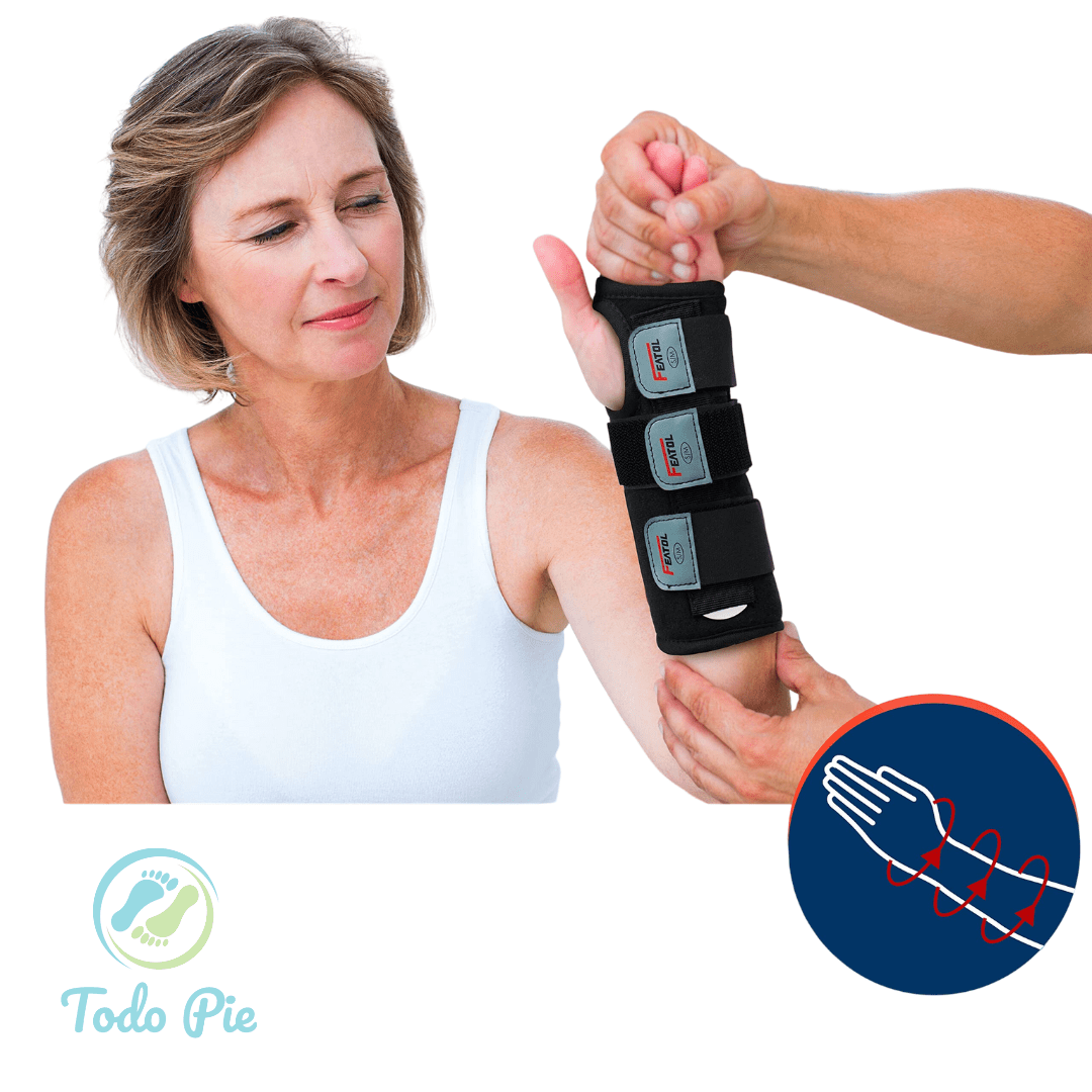 Muñequera ajustable con férulas. - TodoPie