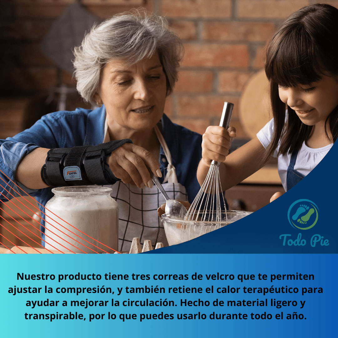 Muñequera ajustable con férulas. - TodoPie
